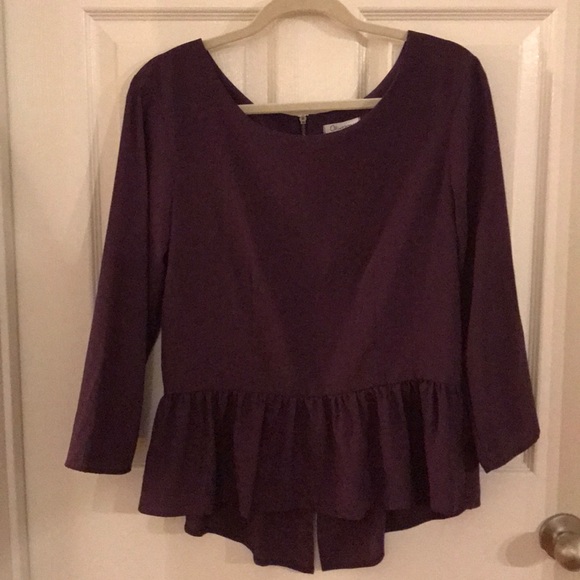Olsenboye Sz 9 Purple peplum zip back - Picture 1 of 3